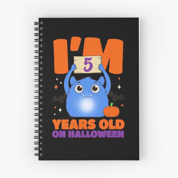 Item preview, Halloween Birthday Age 5 with Cute Monster designed and sold by Greenbaby.