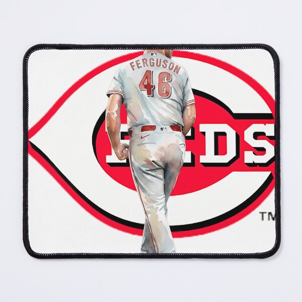 Item preview, Watercolor Art Of Baseball Pitcher 46 Ferguson With Reds designed and sold by ArsenovTigar.