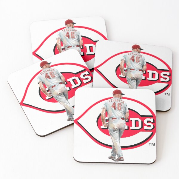 Item preview, Watercolor Art Of Baseball Pitcher 46 Ferguson With Reds designed and sold by ArsenovTigar.