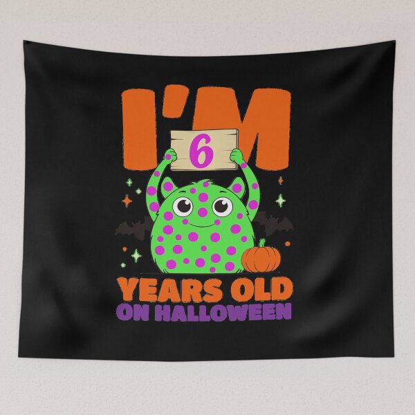 Item preview,  Halloween Birthday Age 6 with Cute Monster designed and sold by Greenbaby.
