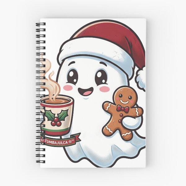 Item preview, Festive Ghost – Christmas & Halloween Crossover designed and sold by TUMBAJULCA.