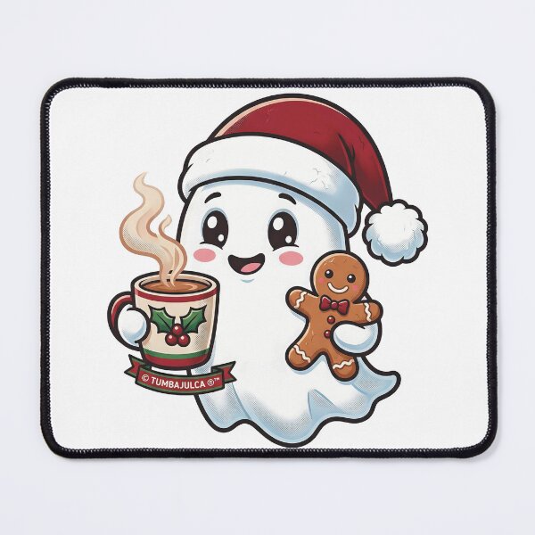 Item preview, Festive Ghost – Christmas & Halloween Crossover designed and sold by TUMBAJULCA.