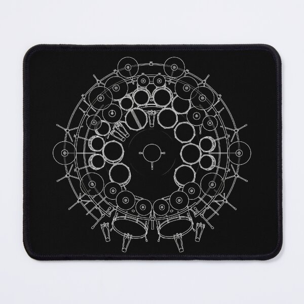 Item preview, Epic 360 Overhead Drum Kit Blueprint Art designed and sold by AZABSTORE.