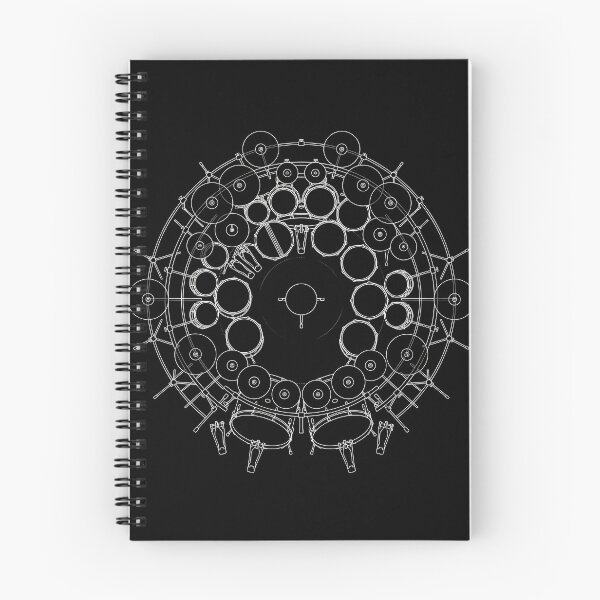 Item preview, Epic 360 Overhead Drum Kit Blueprint Art designed and sold by AZABSTORE.