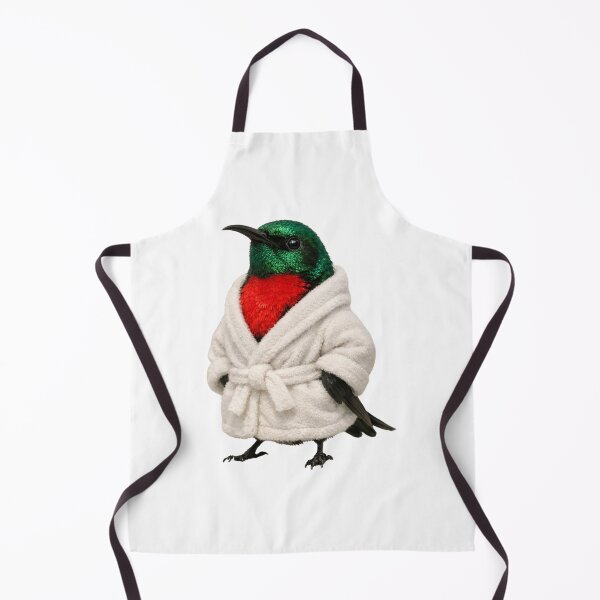 Item preview, Scarlet-Chested Sunbird Bathrobe designed and sold by Sillytoe.