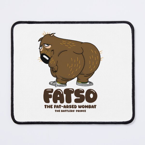 Item preview, Fatso The Fat Arsed Wombat designed and sold by clairewilson219.