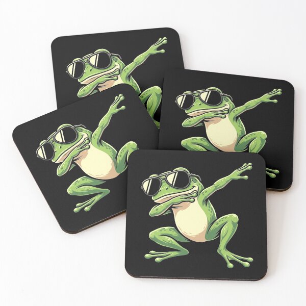 Item preview, Cool Dabbing Frog Wearing Sunglasses Funny Frog Lover Design designed and sold by MiALopezArt.