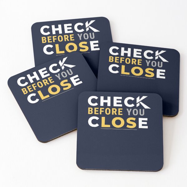 Item preview, Check Before You Close – Accounting & Audit CPA T-Shirt designed and sold by FCA SIR MERCH .