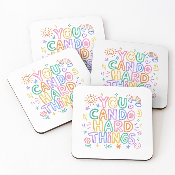 Item preview, You Can Do Hard Things Doodle Teacher Motivational T-Shirt designed and sold by KTY-NUSS.