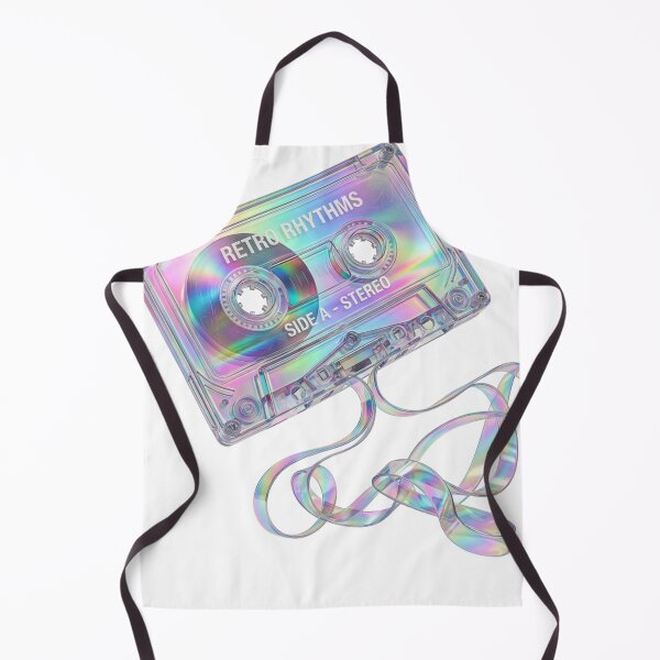 Item preview, 3D Holographic Crystal Cassette Tape Retro Y2K Synthwave Art designed and sold by meghnad.