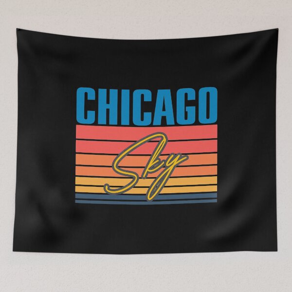 Artikelvorschau, Chicago Skyline Retro-Sonnenuntergangsgrafik entworfen und verkauft von DonaldDye64831.