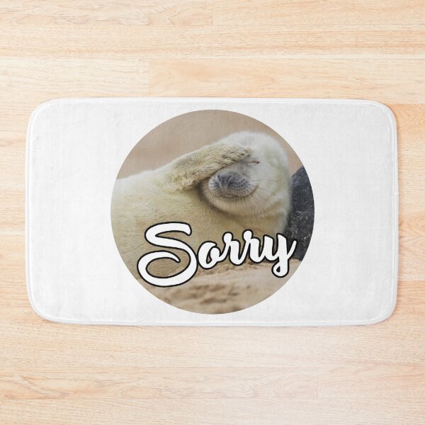 Item preview, Sorry; Seal; designed and sold by StickerApe.