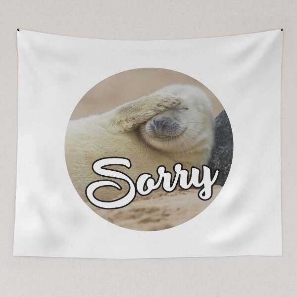 Item preview, Sorry; Seal; designed and sold by StickerApe.