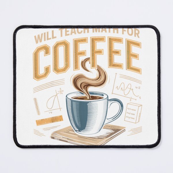 Aperçu de l'œuvre T-shirt « Professeur de maths prêt à enseigner pour un café » créée et vendue par gidget-gadget.