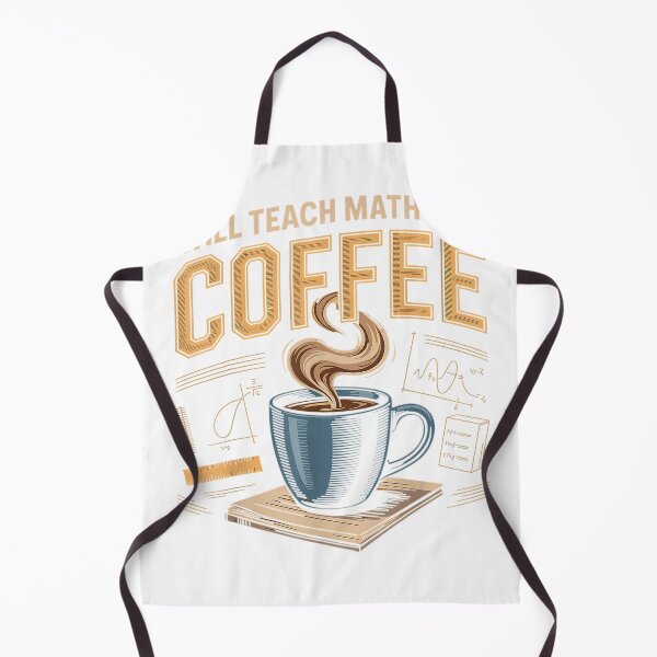 Item preview, Will Teach Math for Coffee Math Teacher T-Shirt designed and sold by gidget-gadget.