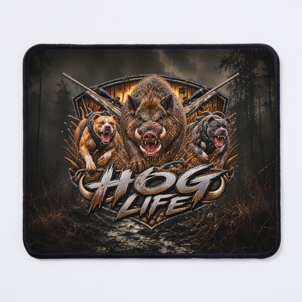 Item preview, Hog Life – Wild Boar Hunting Dogs & Rifle Hunting Design designed and sold by artistwill.