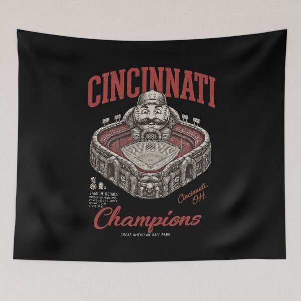 Item preview, Vintage Cincinnati Baseball Stadium  designed and sold by JenniferW42443.