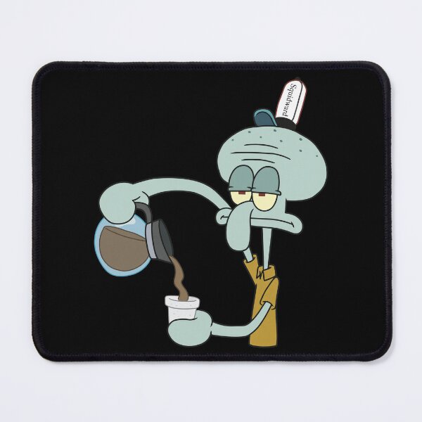 Item preview, Grumpy Squidward Pouring Morning Brew designed and sold by ETHMCLEISTER.
