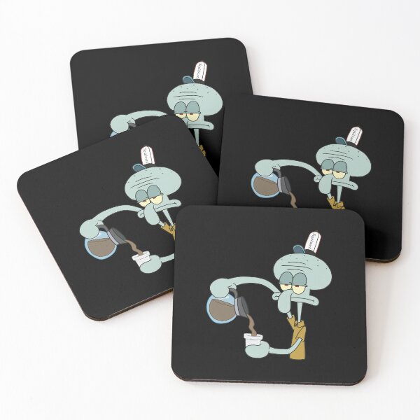 Item preview, Grumpy Squidward Pouring Morning Brew designed and sold by ETHMCLEISTER.