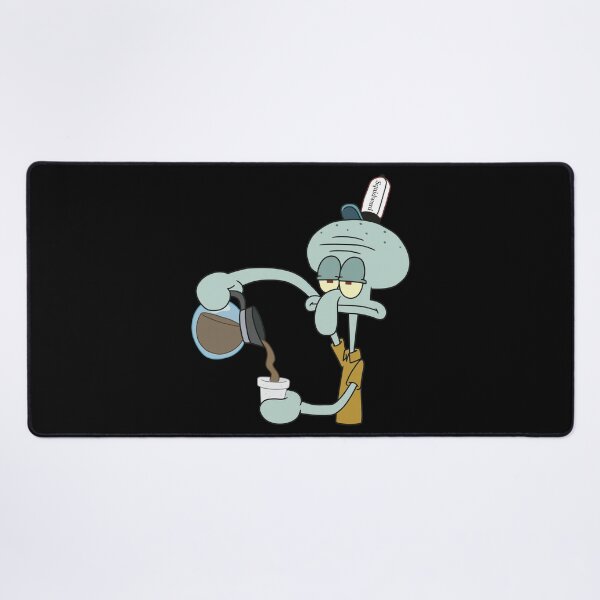 Item preview, Grumpy Squidward Pouring Morning Brew designed and sold by ETHMCLEISTER.