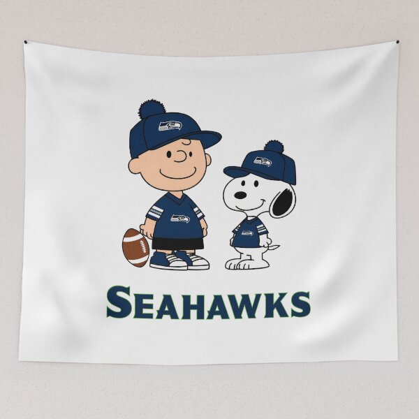 Item preview, Charlie Brown & Snoopy Seahawks  designed and sold by PopArtDarkness.