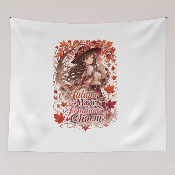 Item preview, Autumn Magic, Feminine Charm | Cute Fall Design for Women | Autumn Aesthetic Gift designed and sold by PrintSparkDesigns.