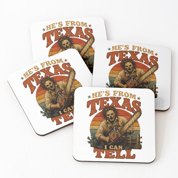 Item preview, Retro Hes from Texas I Can Tell Chainsaw Horror Halloween designed and sold by JanetWilli.