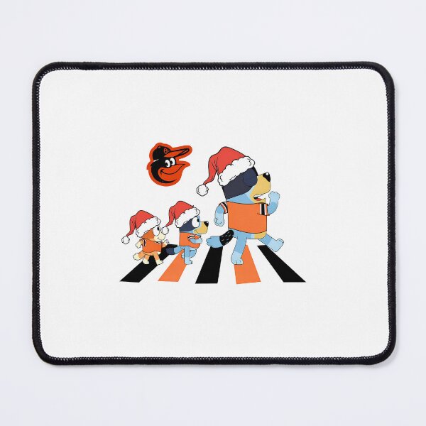 Item preview, Bluey Dogs Santa Hats Orioles Crossing designed and sold by PopArtDarkness.