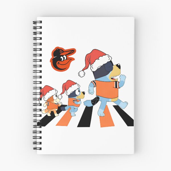 Item preview, Bluey Dogs Santa Hats Orioles Crossing designed and sold by PopArtDarkness.