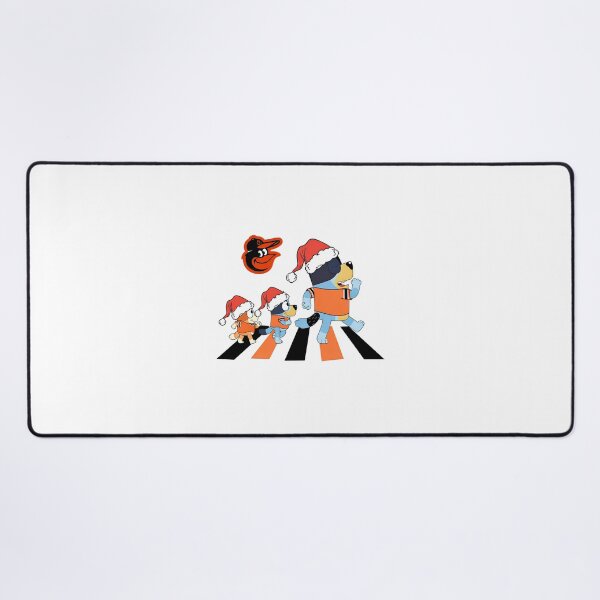 Item preview, Bluey Dogs Santa Hats Orioles Crossing designed and sold by PopArtDarkness.