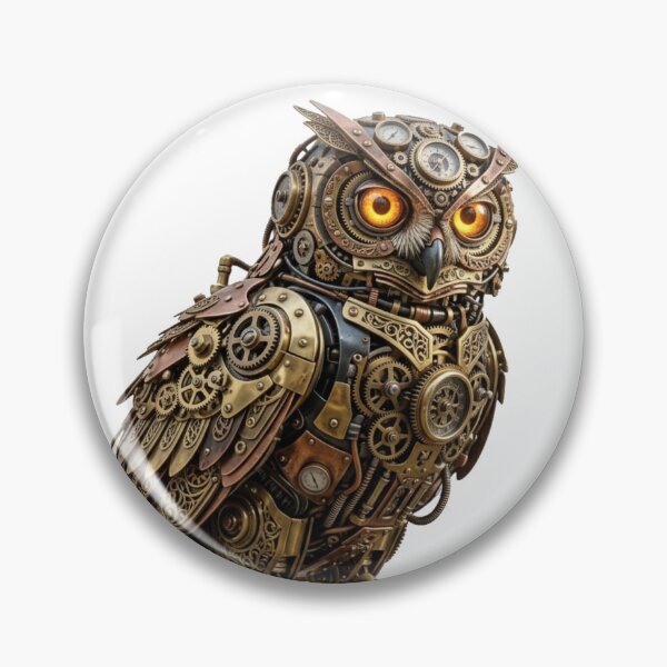 Item preview, 3D Steampunk Mechanical Owl Intricate Clockwork Gear Creature designed and sold by meghnad.