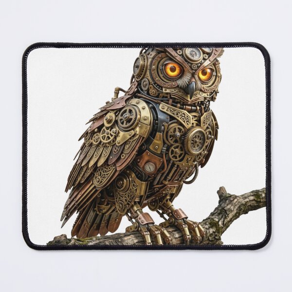 Item preview, 3D Steampunk Mechanical Owl Intricate Clockwork Gear Creature designed and sold by meghnad.