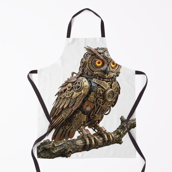 Item preview, 3D Steampunk Mechanical Owl Intricate Clockwork Gear Creature designed and sold by meghnad.