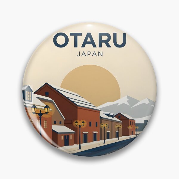 Item preview, Otaru Japan Vintage Travel Poster - Hokkaido Canal Art Print designed and sold by DuckOddity.
