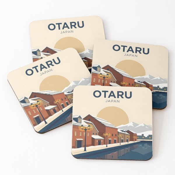 Item preview, Otaru Japan Vintage Travel Poster - Hokkaido Canal Art Print designed and sold by DuckOddity.