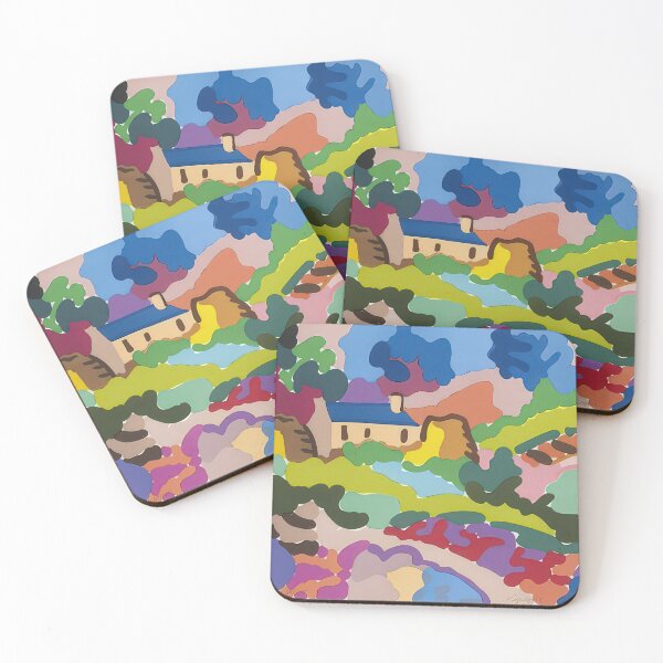 Item preview, Ferme en bretagne - fauvism designed and sold by NeonCanvasDream.