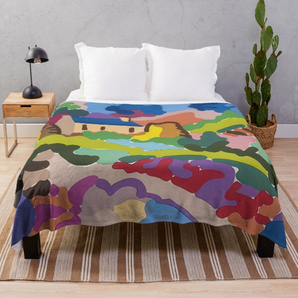 Item preview, Ferme en bretagne - fauvism designed and sold by NeonCanvasDream.