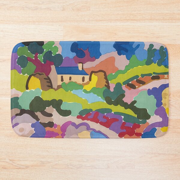 Item preview, Ferme en bretagne - fauvism designed and sold by NeonCanvasDream.