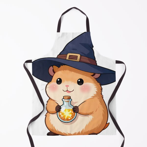 Item preview, Cute Hamster Apprentice Witch with Stardust Potion Vial designed and sold by pumsquare.