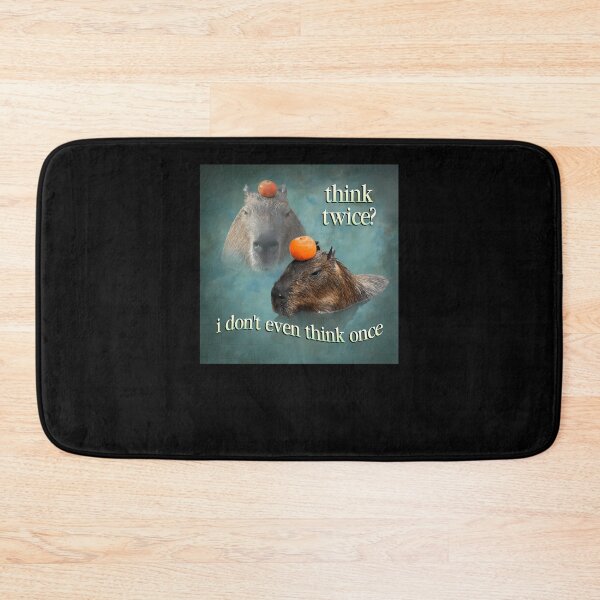 Item preview, Think Twice I Don'T Even Think Once Capybara Word Art designed and sold by soliendtkon.