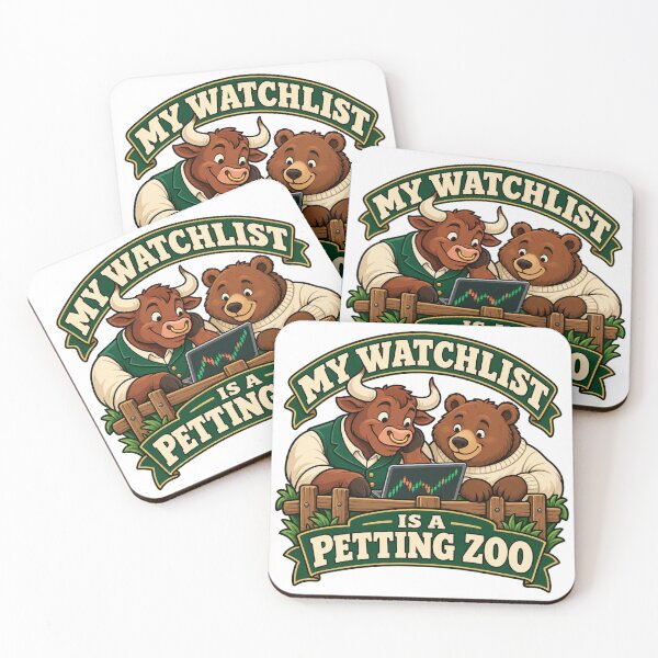 Item preview, My Watchlist Is a Petting Zoo Bull Bear Design designed and sold by Bikivuno.