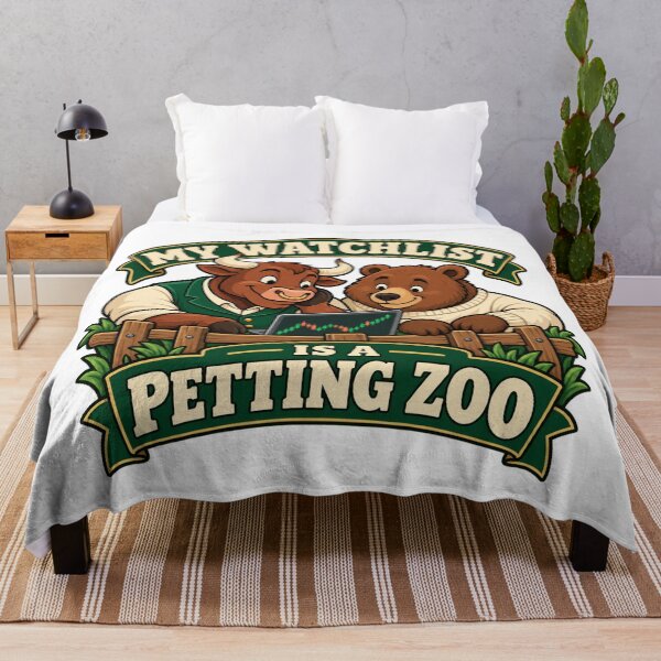 Item preview, My Watchlist Is a Petting Zoo Bull Bear Design designed and sold by Bikivuno.