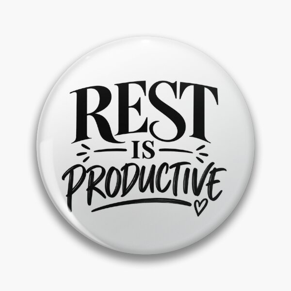 Item preview, Rest Is Productive – Minimal Self Care Quote designed and sold by TinyWeird.