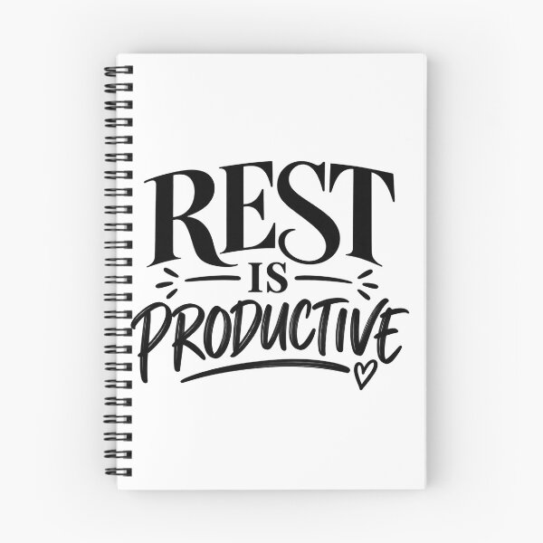 Item preview, Rest Is Productive – Minimal Self Care Quote designed and sold by TinyWeird.