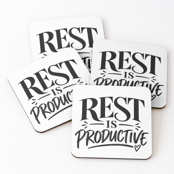 Item preview, Rest Is Productive – Minimal Self Care Quote designed and sold by TinyWeird.