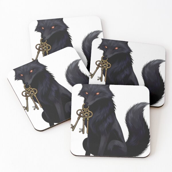 Item preview, Gothic Shadow Fox Threshold Warden designed and sold by IllumeInk.