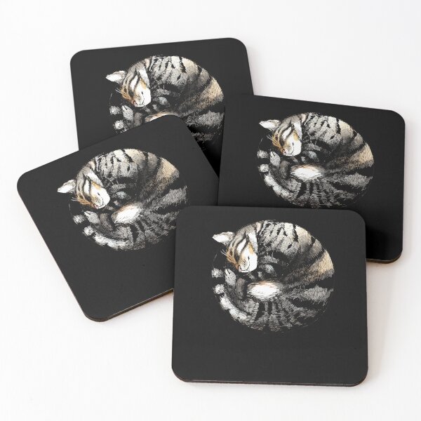 Item preview, Tranquil Cat Sleeps In A Circle designed and sold by courcyhylan.