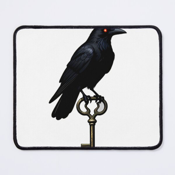 Item preview, Gothic Crow Cemetery Gatekeeper designed and sold by IllumeInk.