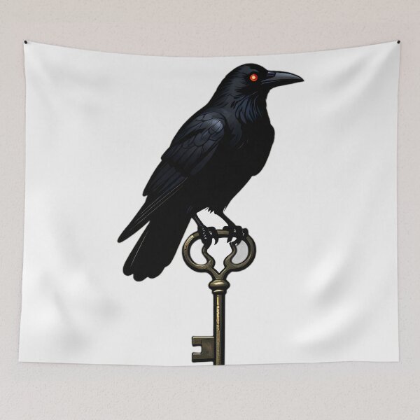 Item preview, Gothic Crow Cemetery Gatekeeper designed and sold by IllumeInk.