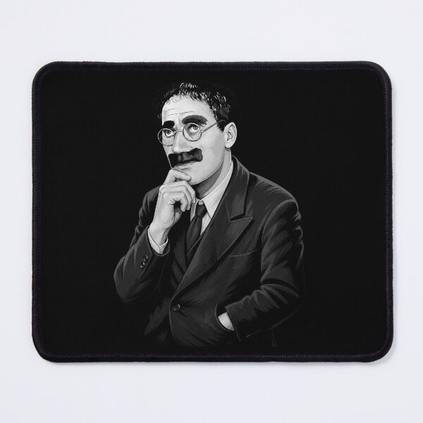 Item preview, Groucho Marx Classic Portrait Black And White designed and sold by BostickirisArts.